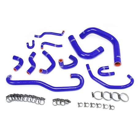 Hps Performance High Temp Reinforced Silicone Radiator and Heater Coolant Hose Kit, Blue,  57-1656-BLUE