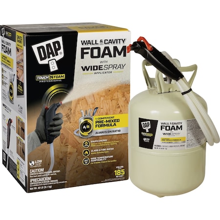 Dap Wall & Cavity Foam with Widespray Applicator Kit 185 Board Ft. 7565000352