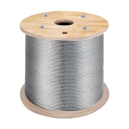 Hyw Products Galvanized Aircraft Cable Wire Rope 5/8" 6x19, 1,000 ft Reel 3508619-1000