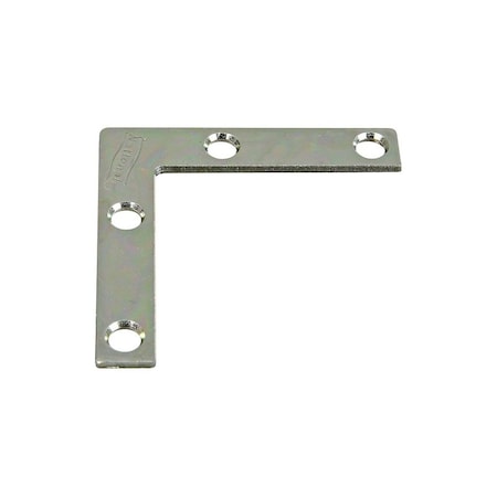 National Hardware V117 Series Corner Brace, 2 in L, 3/8 in W, 2 in H, Steel, Zinc, 0.07 in Thick Material, 4PK N113-845