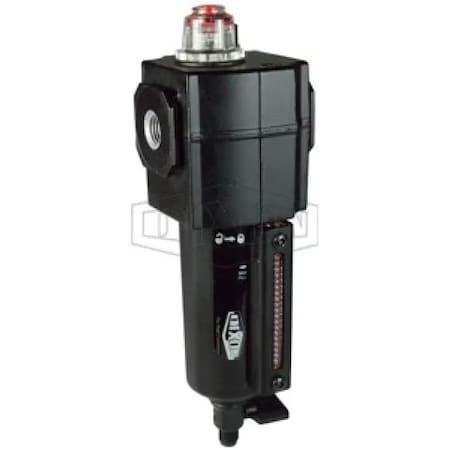 Dixon Series 1 Compact Micro-Fog Lubricator with Sight Glass, 70 SCFM Flow Rate, 250 psi Pressure, Metal B L73M-3MB