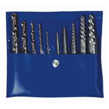 Keen 10 PIece Spiral Extractor and Drill Bit Combo Pack KE79316
