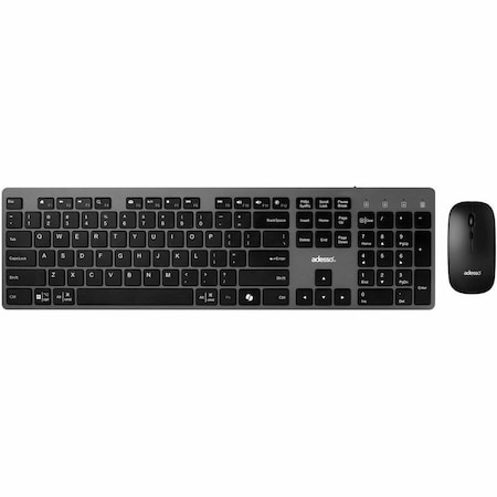 Adesso MULTI OS WIRELESS SCISSOR SWITCH KEYBOARD AND MOUSE WITH A COPILOT AI HOTKEY AND WKB-7300CB