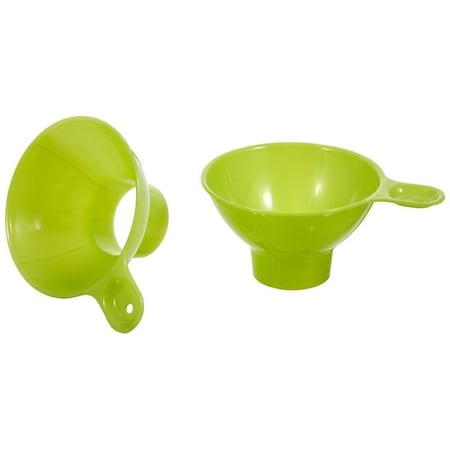 Arrow Home Products Canning Funnel, Plastic, Lime Green, 712 in L 1406