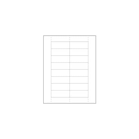 Bubblefast 1 1/8 x 3'' Plastic Label Holder Insert Cards BFLH249