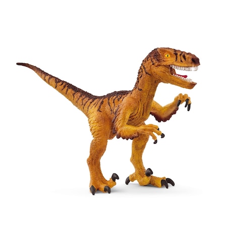 Schleich Velociraptor Dinosaur Figurine Yellow/Brown 15045