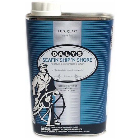 Dalys 1 Qt Daly's 15140 Amber SeaFin Ship`N Shore Penetrating Waterproofing Sealer 15010