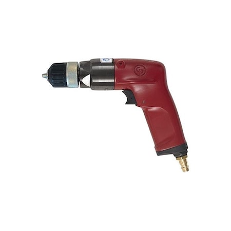 Chicago Pneumatic Air-Powered Drill, 1/4 in, Keyless CP1117P60