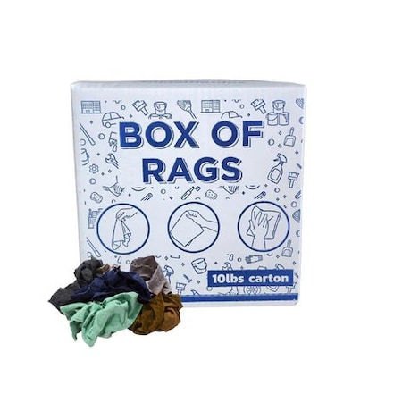 Supremeplus Recycled Color Sweatshirt Cleaning Rags 10 lbs. Box SP-9282