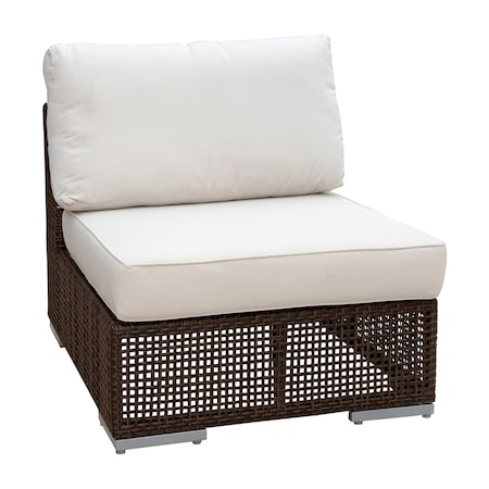 Hospitality Rattan Patio Soho Modular Armless Chair 903-1321-JBP-A