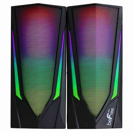 Befree Sound 2.0 Computer Gaming Speakers with LED RGB Lights BFS-531