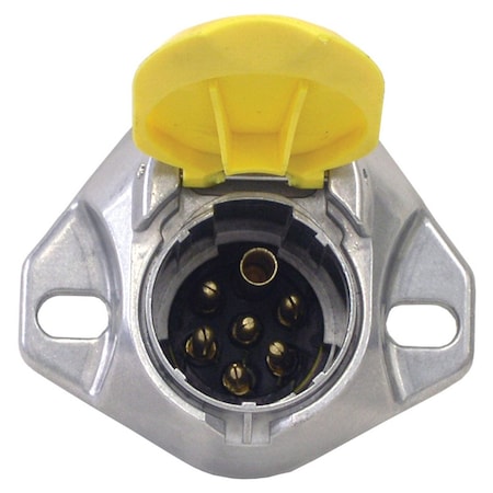 Tectran 7-Way Aux Socket-Screw Terminals - Split Pin 38135