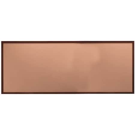 Aarco Architectural High Performance Walnut Wood Grained Look Al Trim Bulletin Board, 48H''x120''W DBWW48120