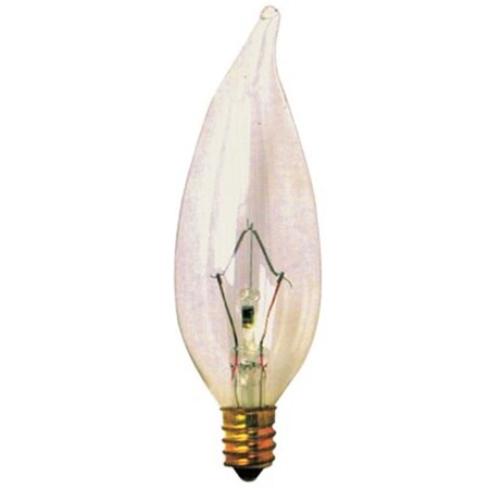 Hardware Express A3675 Satco Incandescent Decorative Lamp Ca9 0.5, 40 Watt, Clear 2474099