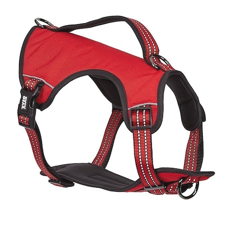 Guardian Gear Reflective Harness, 24 to 35 in, Fastening Method: O-Ring Strap, Nylon Harness, True Red ZA0031 20 83