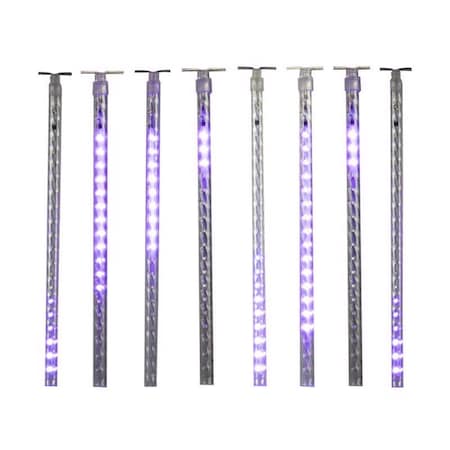 Celebrations Purple 12 in. LED Meteor Lights Halloween Decor 22-08005A