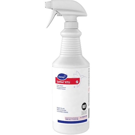 Diversey Cleaner/Degreaser, 32 Oz Trigger Spray Bottle, Liquid, Red, 12 PK 95891789
