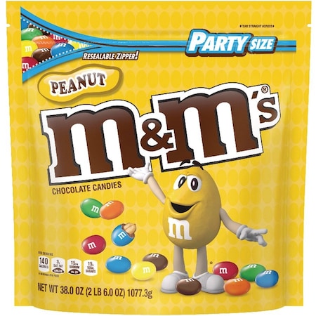 M&Ms Peanut Chocolate Candies, Assorted MRSSN55116