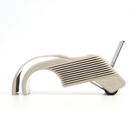 Scotch Handheld Tape Dispenser, 2 in Tape, 3 in Core, Ribbed Grip, Plastic, Gray, 8 5/12 in H H192