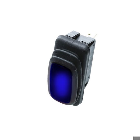 Switch Components IP65 Mid-Size Rocker, 3P SPST OFF-ON, Blue Bulb RE2-1A-DC-1-UL