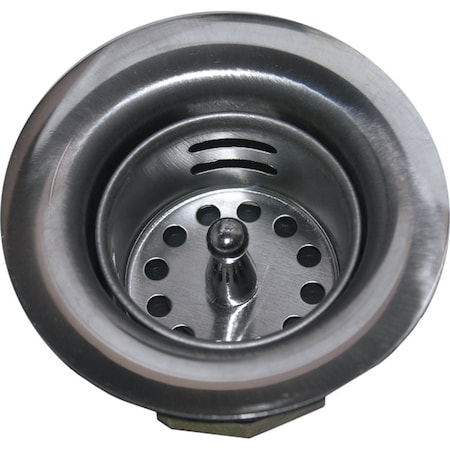 Westlake Pipe & Fittings 2'' Jr. Duo Chrome Plated SS Basket Strainer Assembly 03-1101