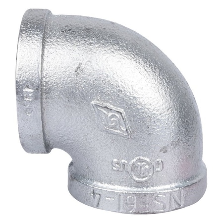 Prosource Pipe Elbow, 1-1/2 in, Threaded, 90 deg Angle 2A1-1/2G