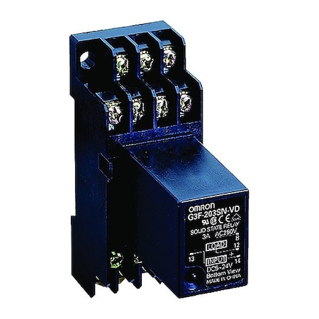 Omron Solid State Relay, Plug-In, Socket, Photocoupler G3FD-X03SN-VD DC5-24