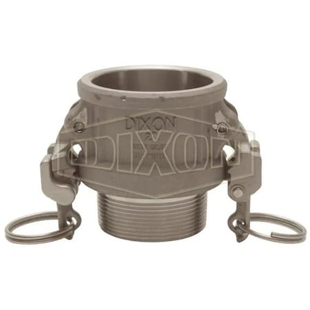 Dixon EZ Boss-Lock Type B Cam and Groove Coupler, 3 in Nominal, Female Coupler x MNPT End Style, Hastelloy HAB300EZ