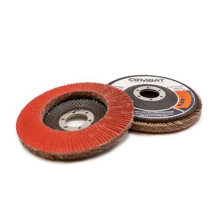 Renegade Products Usa Ceramic Shredder High Density Flap Discs 4-1/2" x 7/8", Type 29, 120 Grit DF4.5X7/8X120SHREDDER