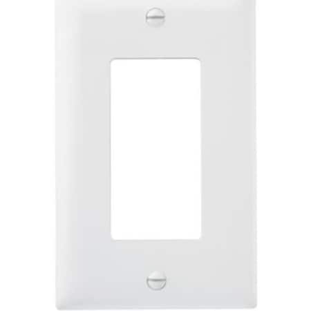 Legrand TradeMaster TP Wallplate, 4.6875 in L, 2.937 in W, 1 -Gang, Nylon, White, 10PK TP26WCP10