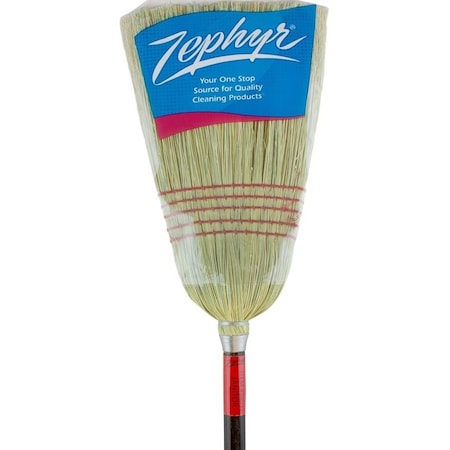 Chickasaw Zephyr Janitor Broom, 32 Sweep Face, Natural Fiber Bristle 38032