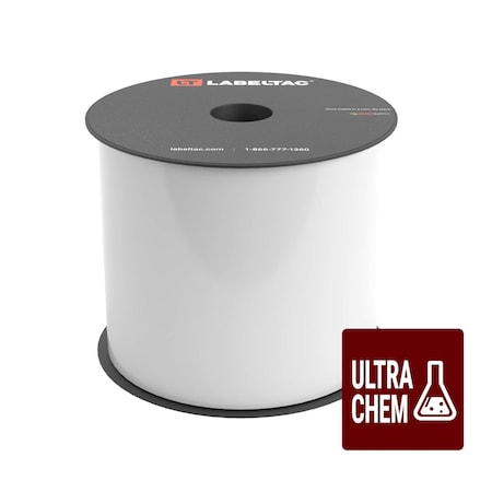 Labeltac UltraChem Supply 4in x 100ft, LT4/LTPX LT402UC