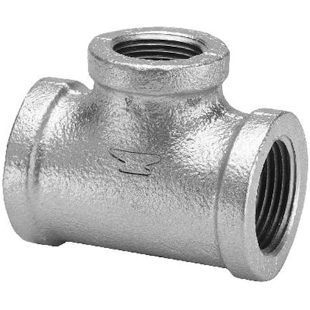 Homecare Products 8700122503 .75 x .5 in. Malleable Iron Pipe Fitting Galvanized Reducing Tee HO799088