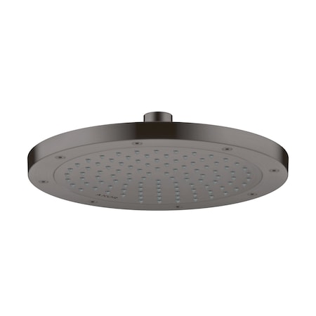 Axor ShowerSolutions Showerhead 245 1-Jet, 1.5 GPM in Brushed Black Chrome 35386341