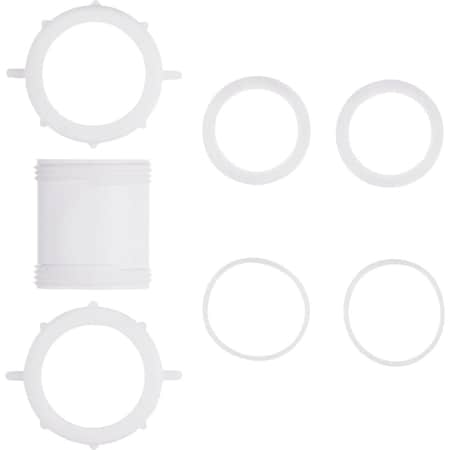 Do It Best 1-1/2'' White Plastic Straight Extension Coupling DIB55-4W