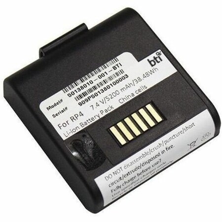 Battery Technology BTI 7.4V 5200MAH 38.48WH LI-ION SCANNER BATTERY FOR HONEYWELL 50138010-001-BTI