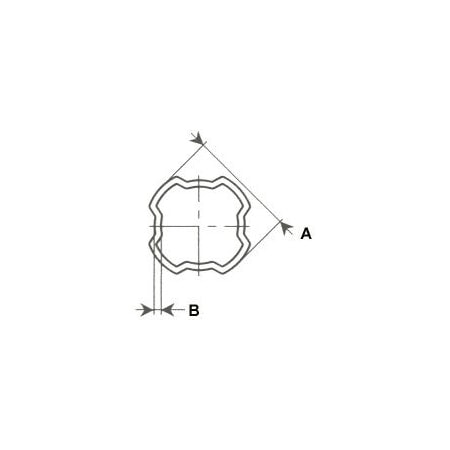 A & I Products Outer Drive Tube 59" x2.2" x2.2" A-BP122251500