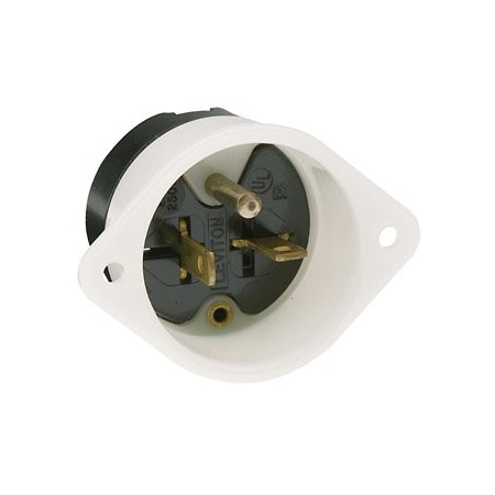 Leviton Commercial Grade Flanged Inlet 20 Amp, 250 Volt 5829