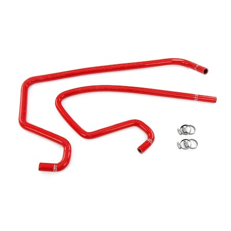 Hps Performance High Temp Reinforced Silicone Heater Coolant Hose Kit, Red,  57-2114-RED