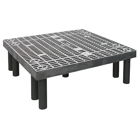 Quantum Storage Systems 36 X 36 X 12 VENTILATED PLASTIC DUNNAGE PLATFORM 363612DPP