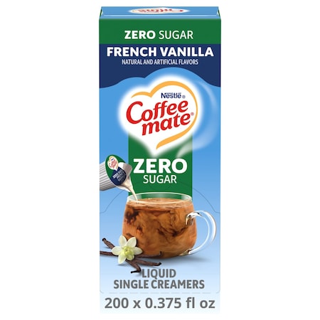 Coffee Mate Sugar Free French Vanilla Single Serve Liquid Creamer .375 oz., PK200 00050000917570