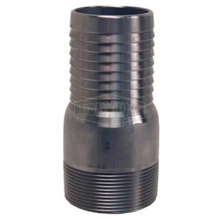 Dixon King No Knurl Combination Nipple, 2 in, Hose Shank x MNPT, Hastelloy CW12MW, Domestic HST25