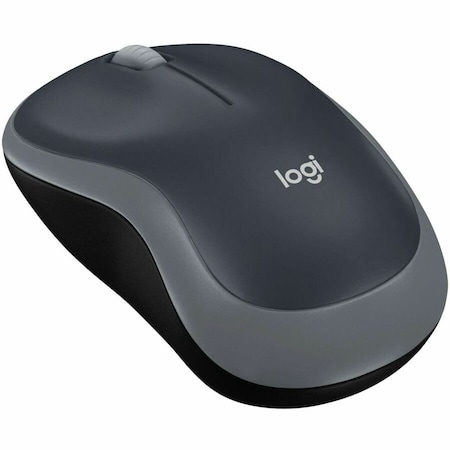 Logitech M185 Wireless Mouse, 2.4GHz with USB Mini Receiver, 1000 DPI Optical Tracking, Swift Grey 910-002225