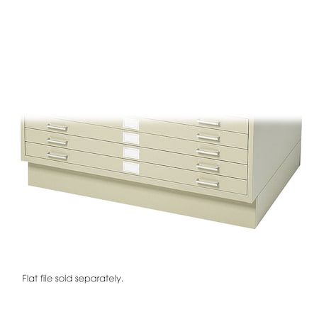 Safco Flat File Cabinet Base, White, Closed 4995TSR