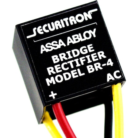 Securitron Bridge Rectifier, Plastic, Anodized, For Use With: Power Systems Includes: (2) Keys BR-4