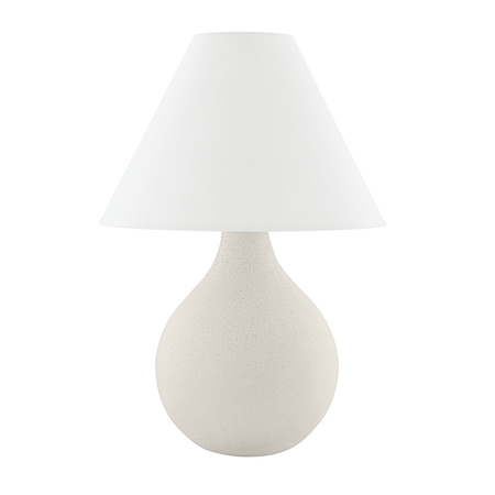 Mitzi Zio & Sons X Helena 1 Light Table Lamp 20.5 In. Aged Brass/Ceramic Matte White Speck HL775201-AGB/CWK