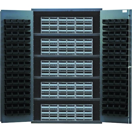Quantum Storage Systems SPECIALTY CABINET W/15 QICS & 128 BINS QSC-QIC64BK