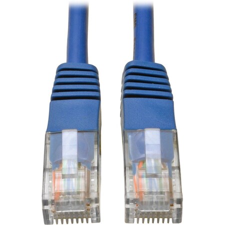 Eaton Tripp Lite Series Cat5e 350 MHz Molded UTP Ethernet Cable RJ45 M/M, PoE - Blue, 12 ft. 3.66 m N002-012-BL