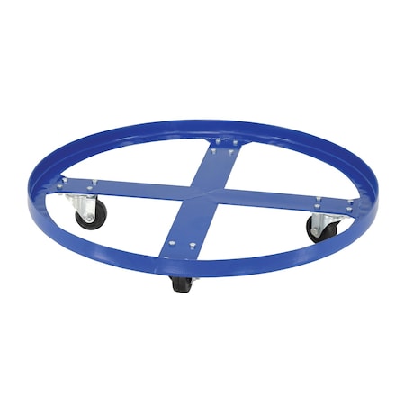 Zoro Select Drum Dolly, 55 gal, 28.375 in L, Blue DRUM-SP-28-9-H