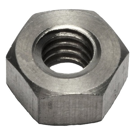 Allied Titanium Hex Nut, 1/4"-20, Titanium, Grade 2, Plain, 7/32 in Ht 0075607